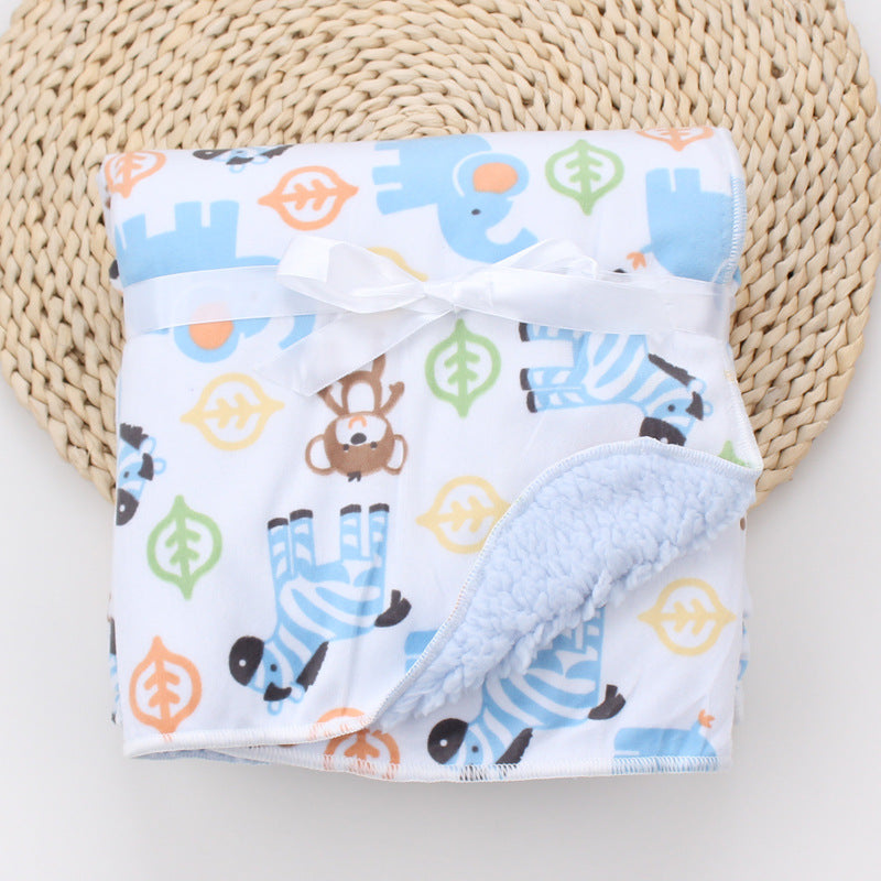 Manta de bebé con estampado de dibujos animados