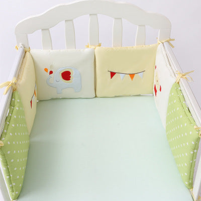 Juego de ropa de cama para bebé Yuanai Fairy Tale con protector de algodón