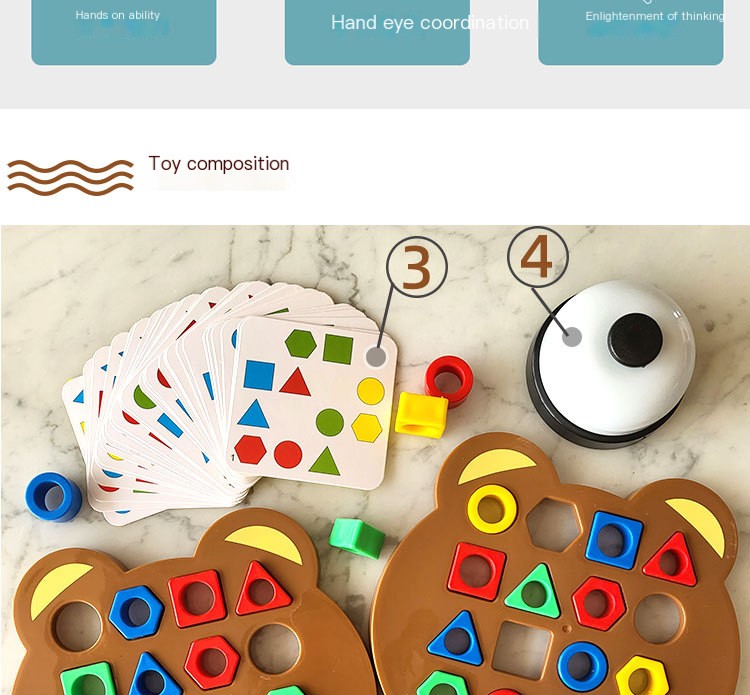 Juego de correspondencia de formas Montessori