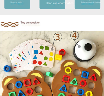 Juego de correspondencia de formas Montessori