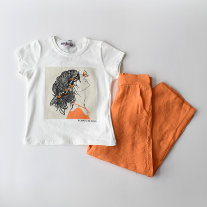 Conjunto casual para niñas Butterfly Beauty