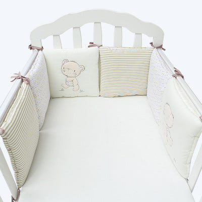 Juego de ropa de cama para bebé Yuanai Fairy Tale con protector de algodón