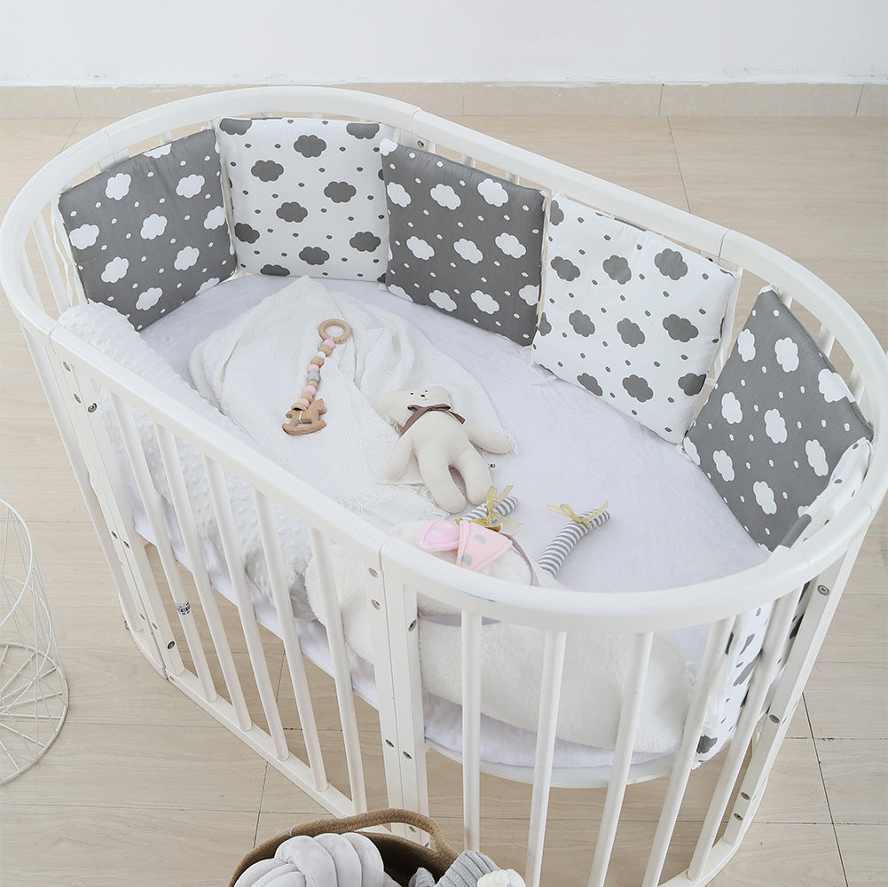 Kit de Circunferencia para Cuna de Bebé de Algodón Anticolisión