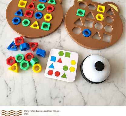 Juego de correspondencia de formas Montessori