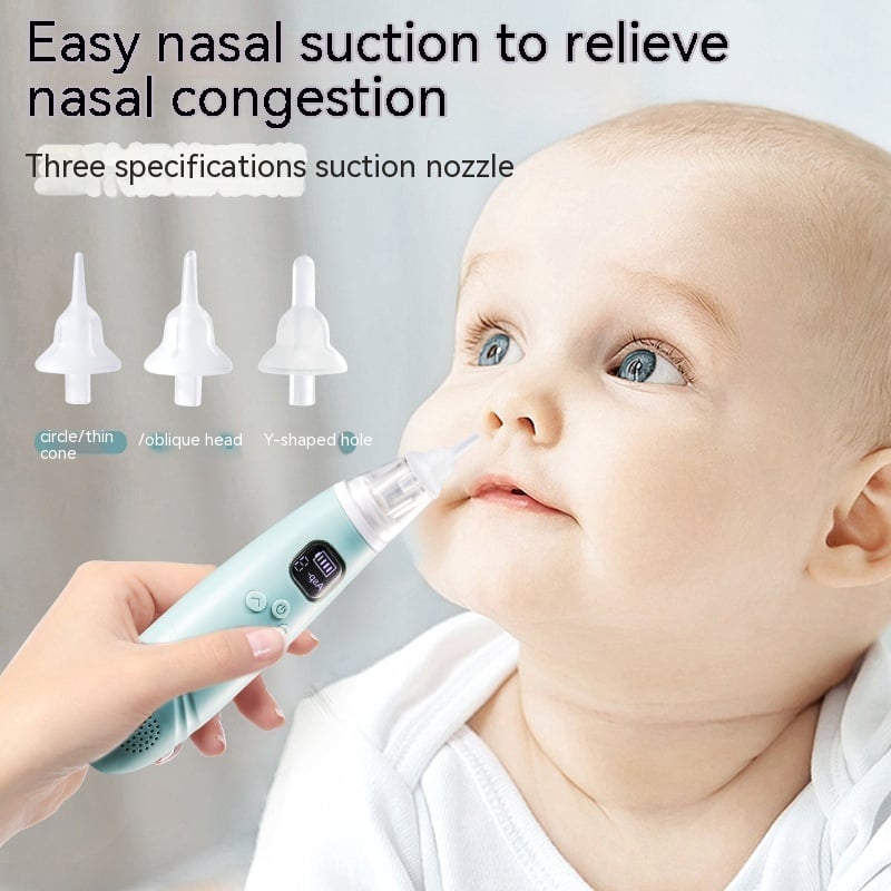 Aspirador Nasal Eléctrico de Silicona para Bebés