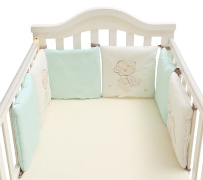 Juego de ropa de cama para bebé Yuanai Fairy Tale con protector de algodón