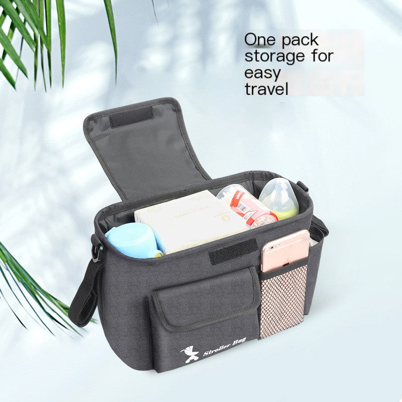 Bolsa organizadora para cochecito de bebé para padres en movimiento