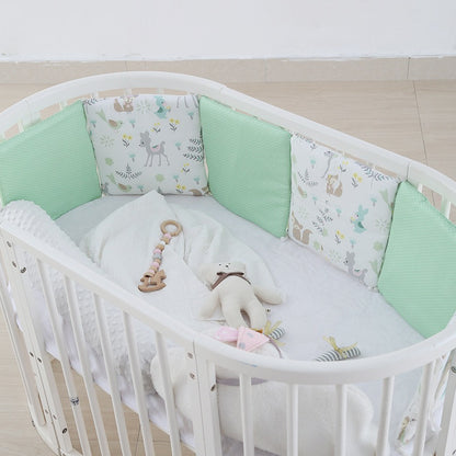 Kit de Circunferencia para Cuna de Bebé de Algodón Anticolisión