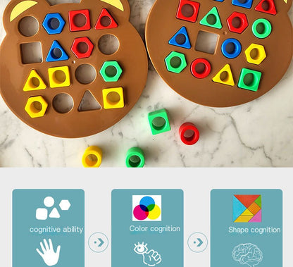 Juego de correspondencia de formas Montessori