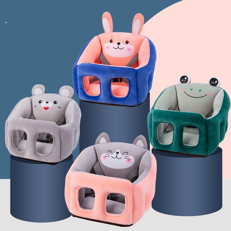 Silla de comedor para bebés portátil y multifuncional con dibujos animados