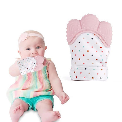 Guantes de Dentición para Bebés - Juguete Mordedor de Silicona