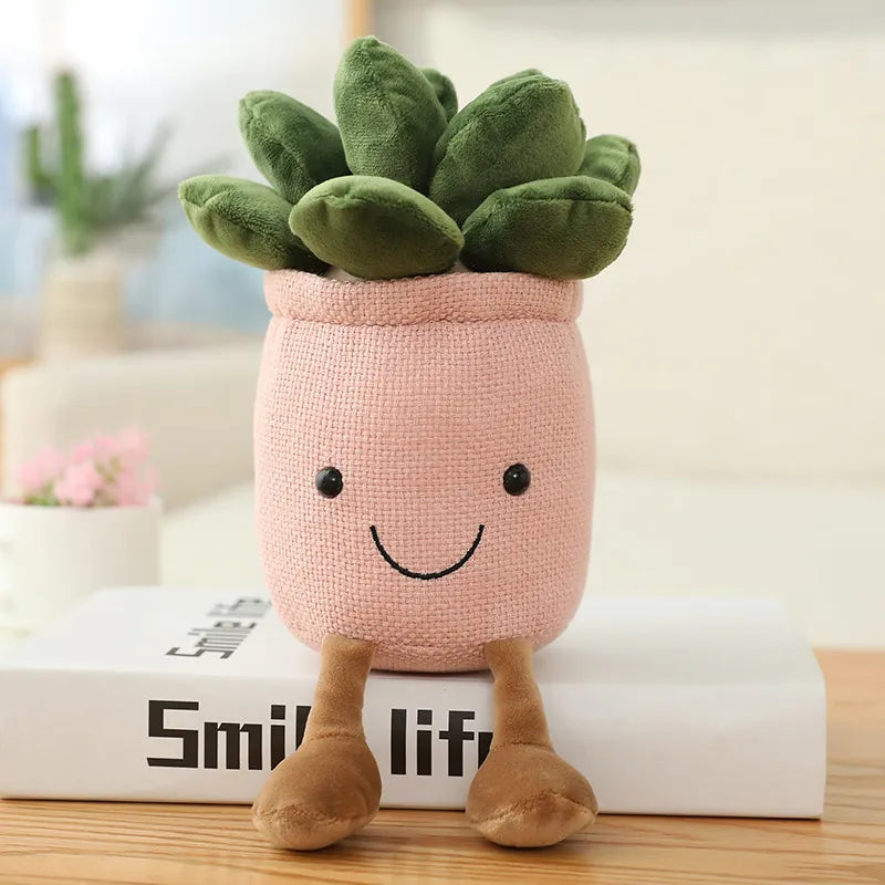Decoración de planta de peluche Tulipán sonriente