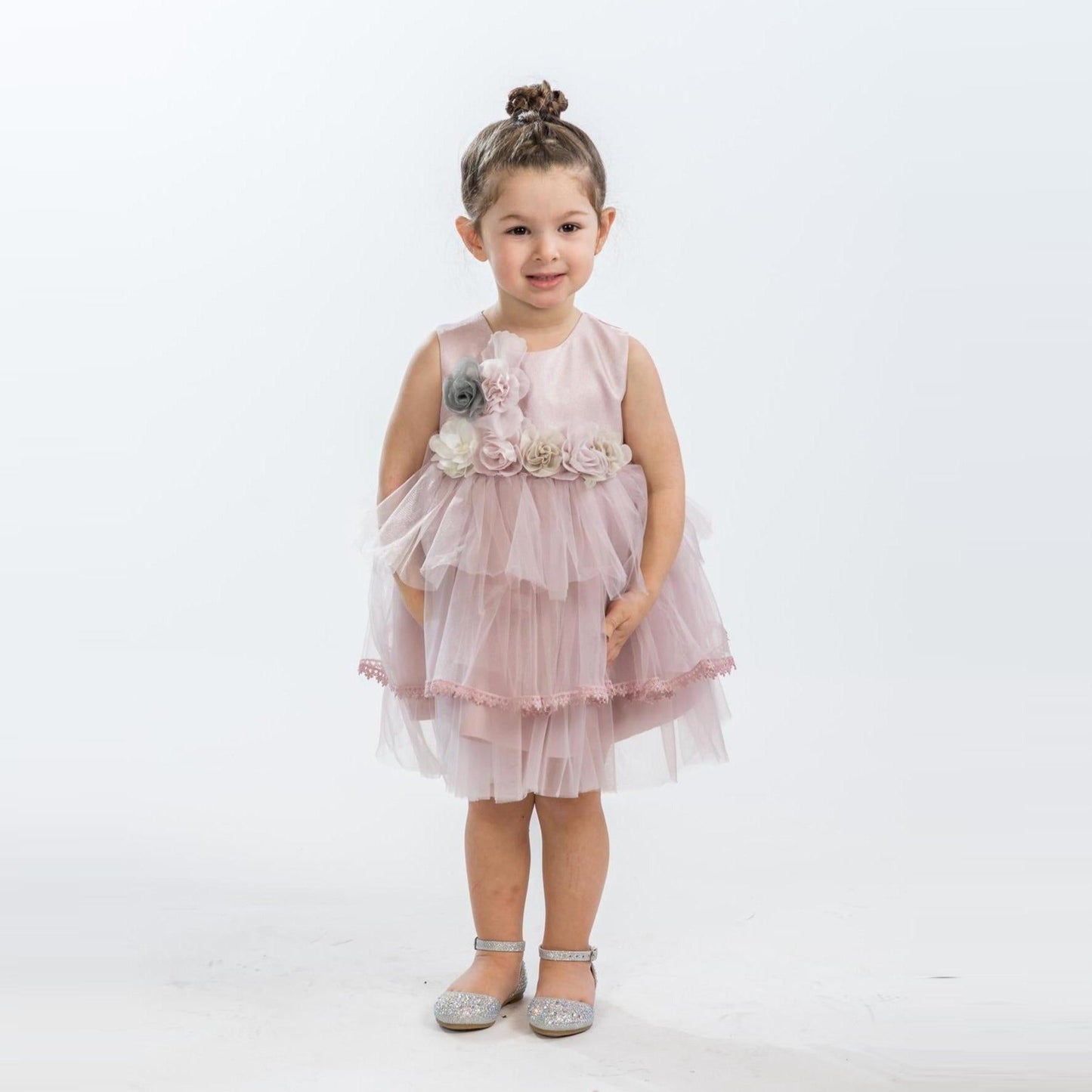 Vestido formal de niña con volantes Ariana
