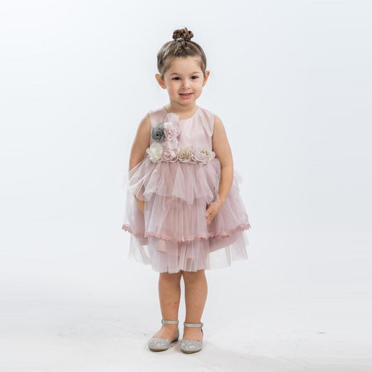 Vestido formal de niña con volantes Ariana