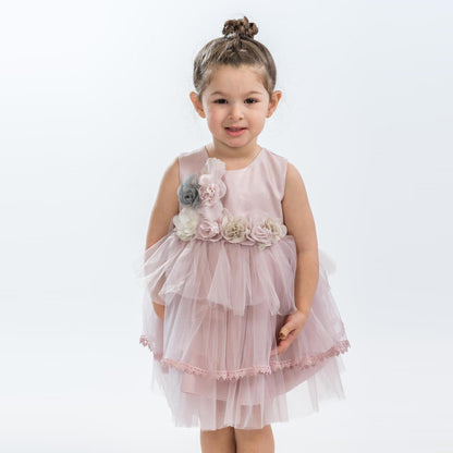 Vestido formal de niña con volantes Ariana