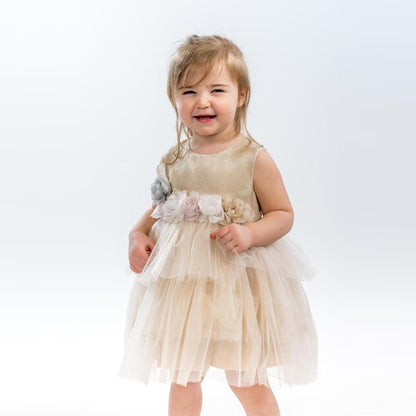 Vestido formal de niña con volantes Ariana
