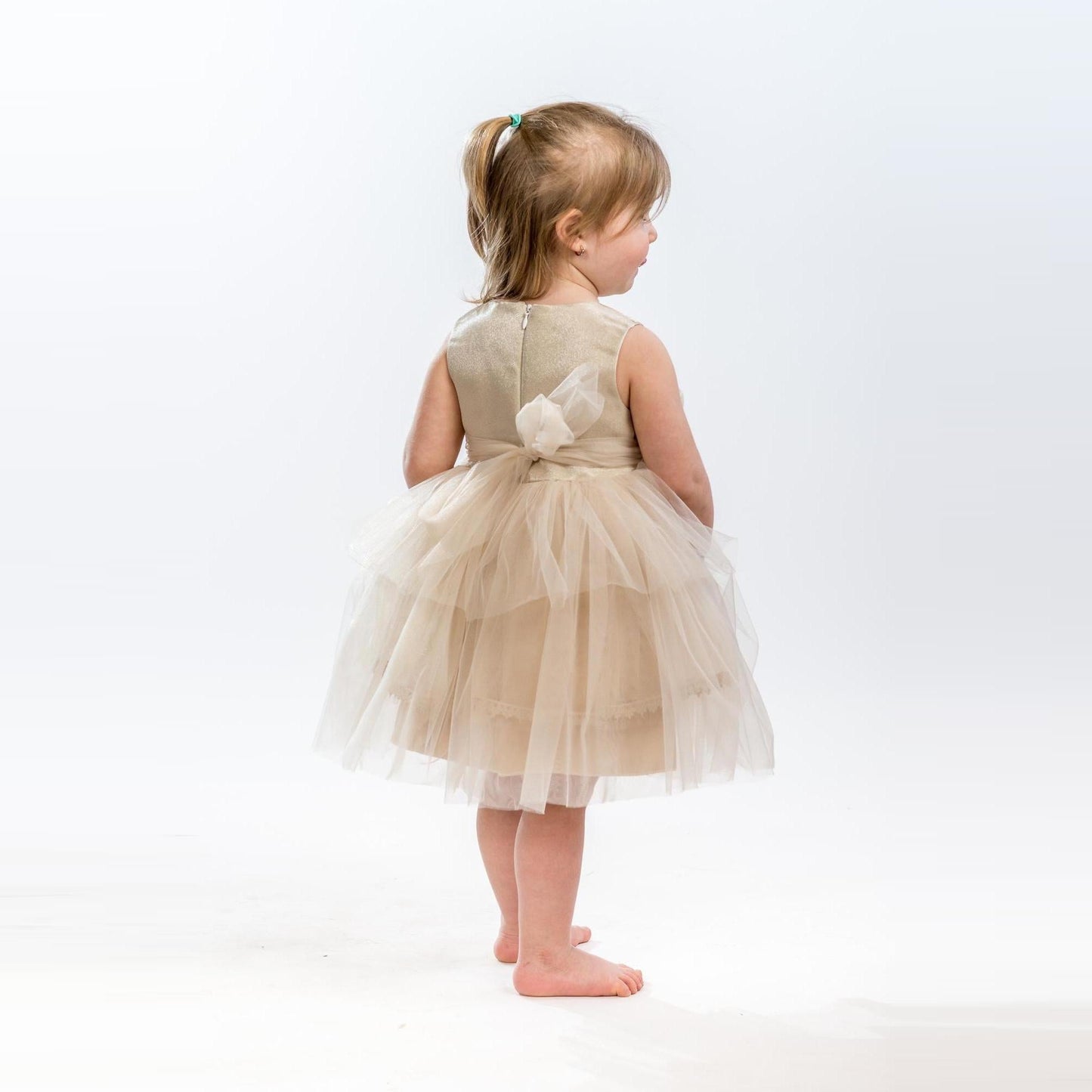 Vestido formal de niña con volantes Ariana