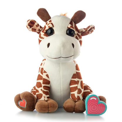 Peluche con grabadora de voz digital MBHB con grabadora de 20 segundos para capturar los sonidos del latido del bebé. Jirafa