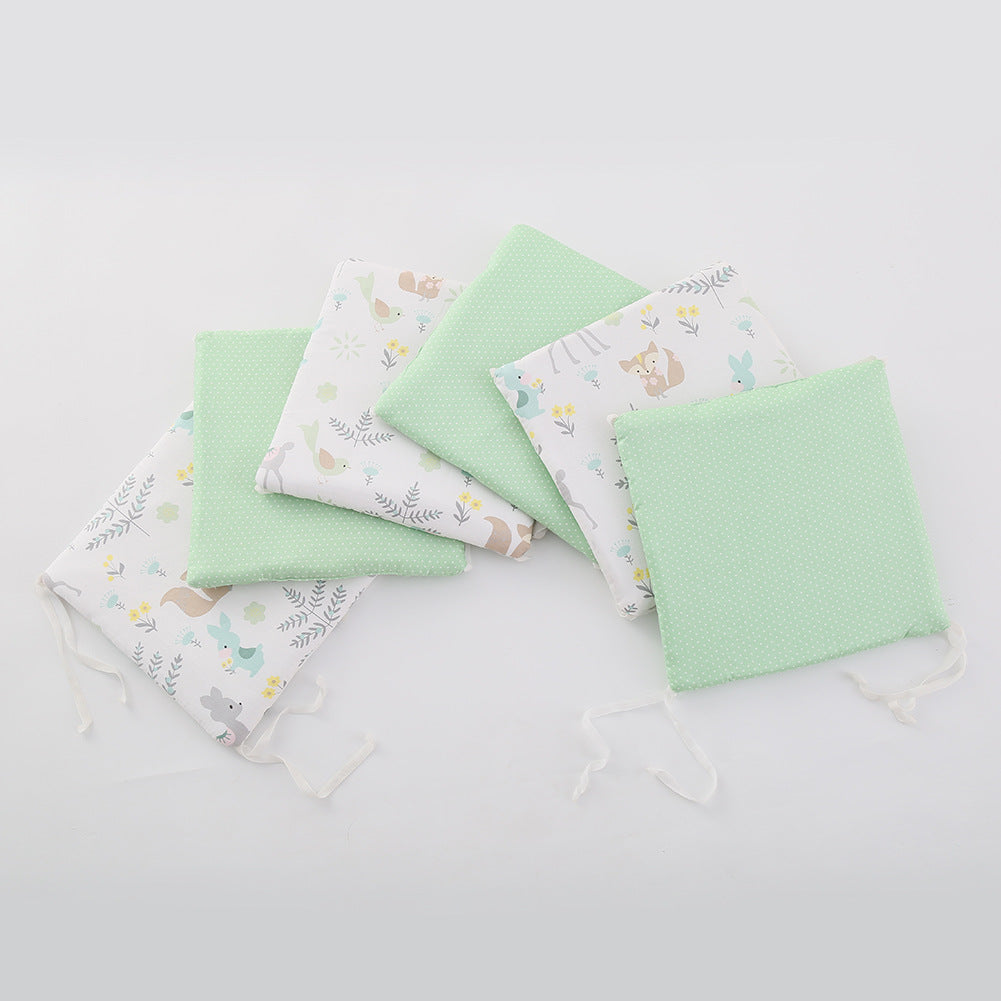 Kit de Circunferencia para Cuna de Bebé de Algodón Anticolisión