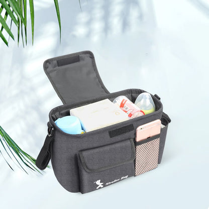Bolsa organizadora para cochecito de bebé para padres en movimiento