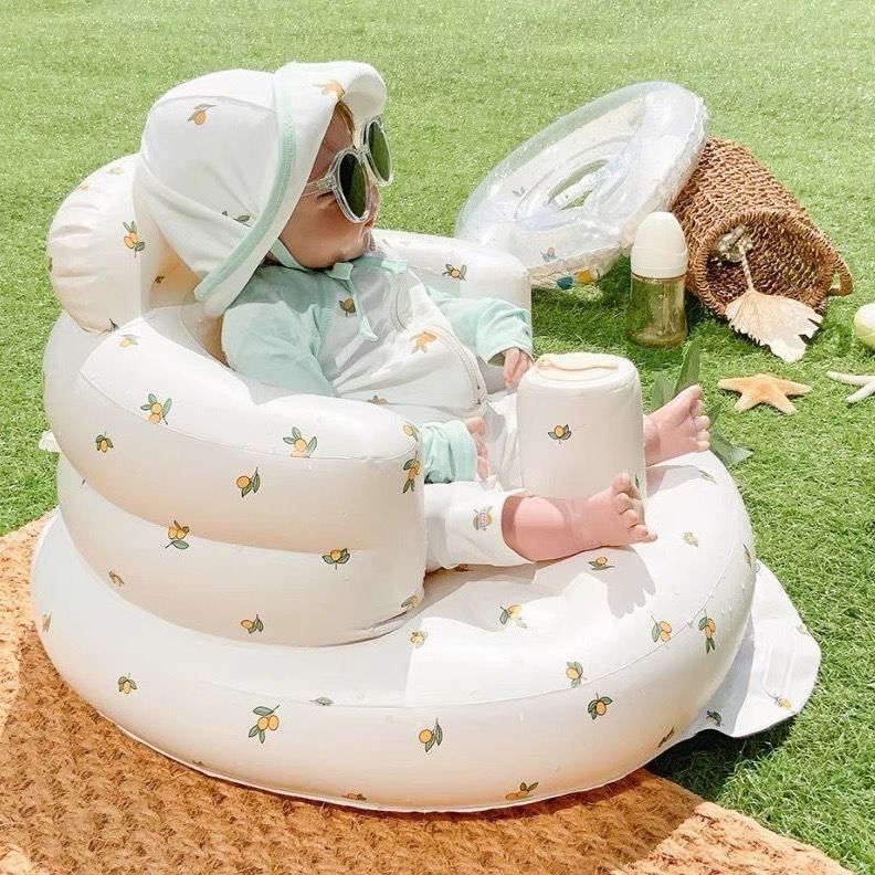 Silla inflable para bebé para comer y bañarse