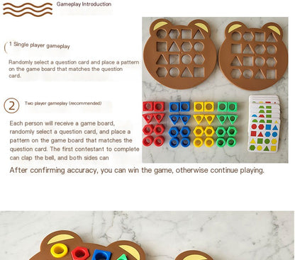 Juego de correspondencia de formas Montessori