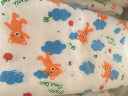 Toalla de baño para bebé con estampado de dibujos animados de doble capa