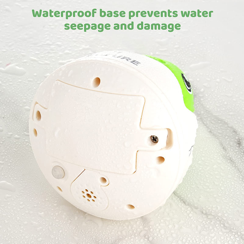 Juguetes de baño de dinosaurio con rociador de agua automático y luz
