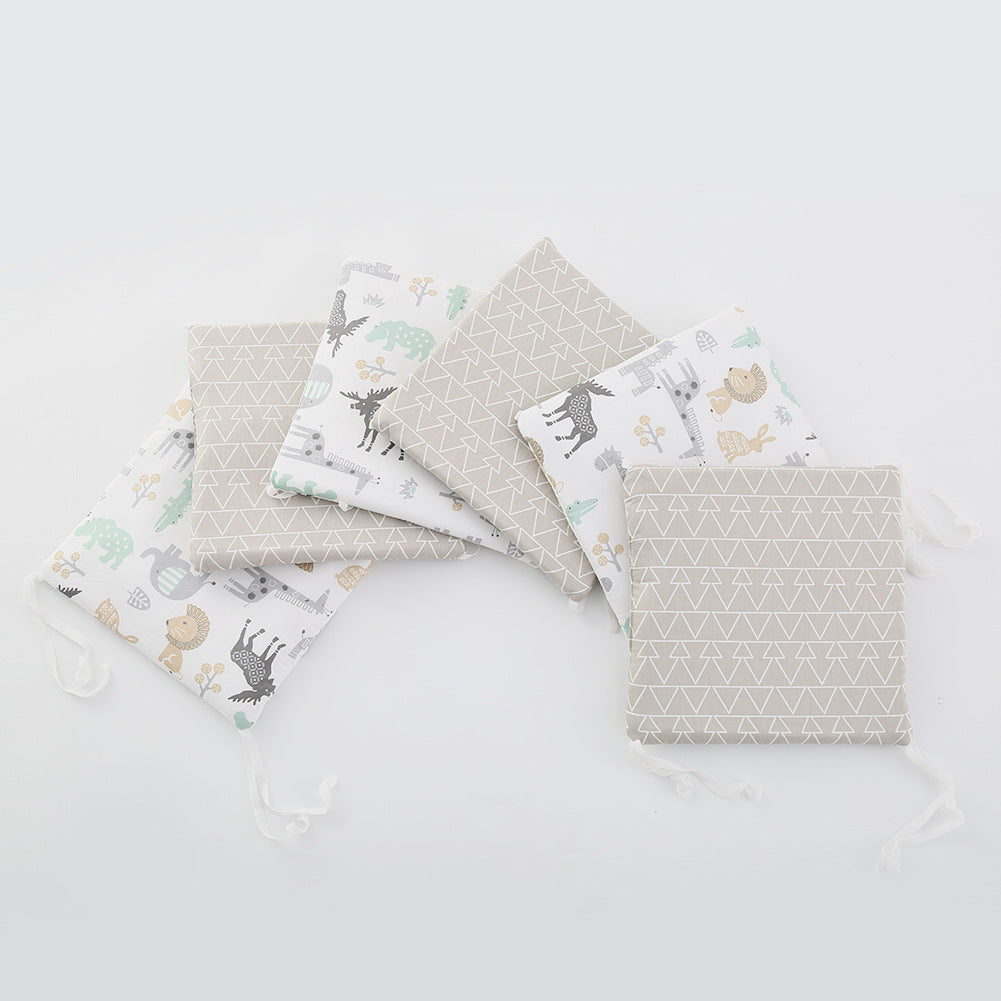 Kit de Circunferencia para Cuna de Bebé de Algodón Anticolisión