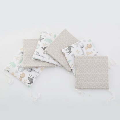 Kit de Circunferencia para Cuna de Bebé de Algodón Anticolisión
