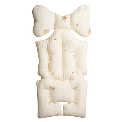 Cojín para Asiento de Cochecito de Bebé Anti-Jorobado