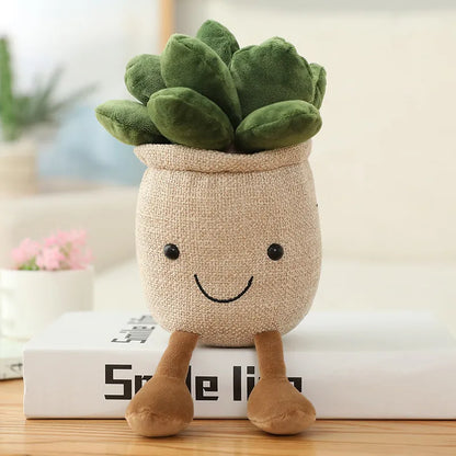 Decoración de planta de peluche Tulipán sonriente