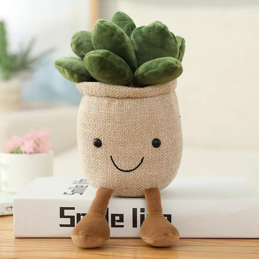 Decoración de planta de peluche Tulipán sonriente