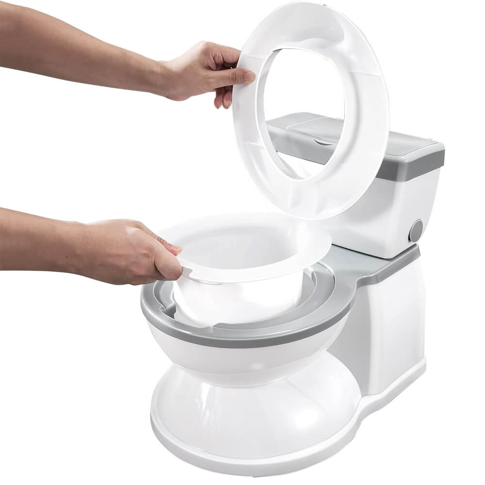 Orinal infantil con forma de inodoro