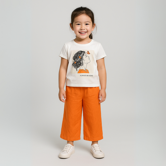Conjunto casual para niñas Butterfly Beauty
